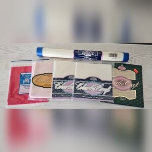 Charles Craft Cross Stitch Fabric Various Colors Lot of 6